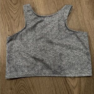 Kortni jeane 6/7 dark heather gray racer nwt